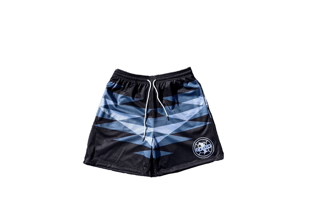 "CA RETRO" BLACK SHORTS