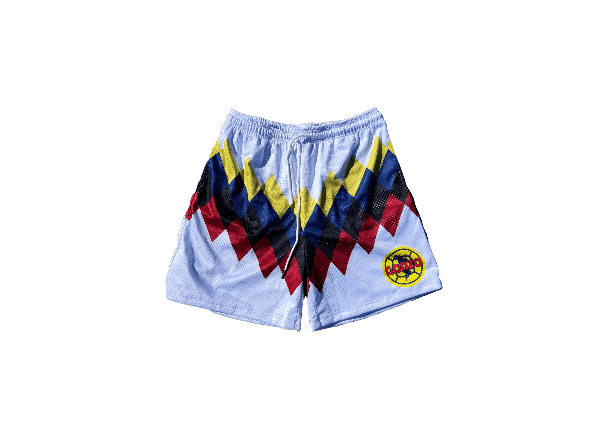 "CA RETRO" WHITE SHORTS