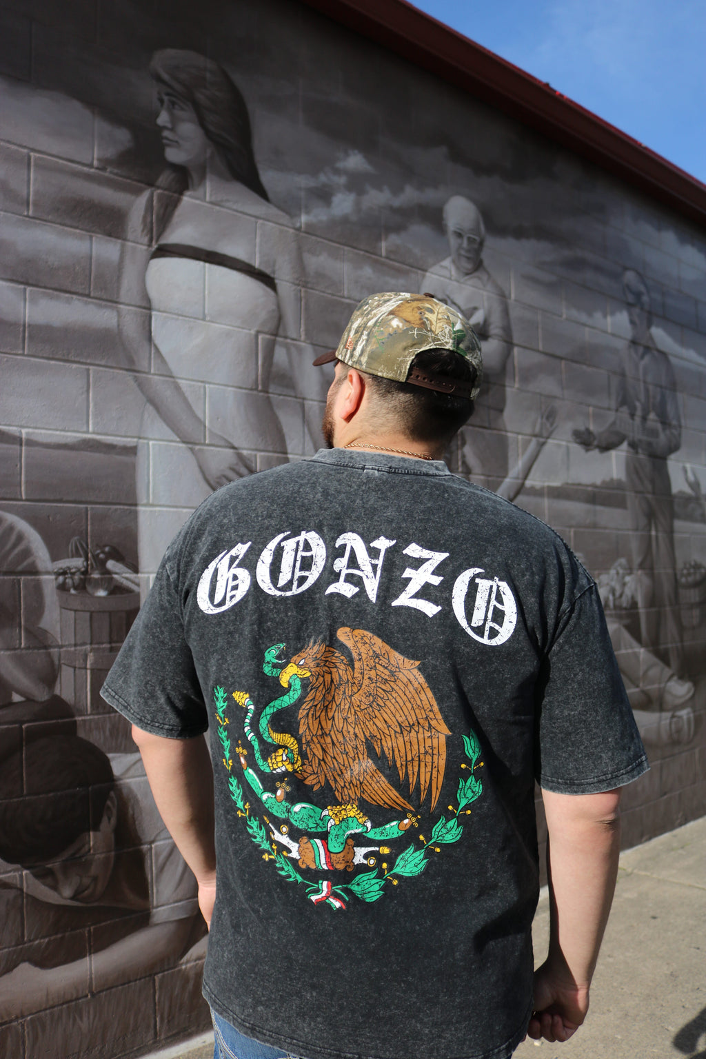 "VLR" FADED BLACK T-SHIRT