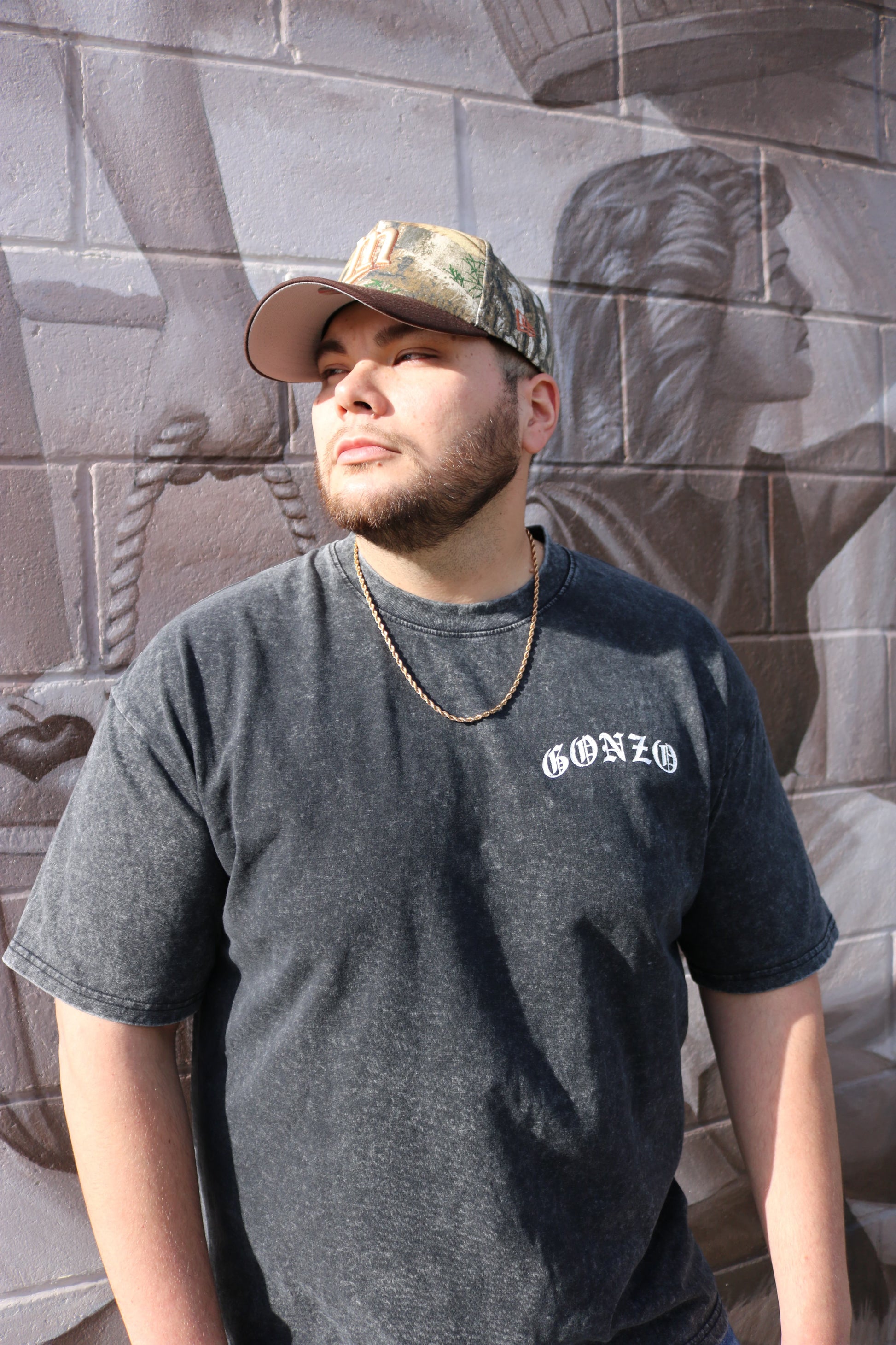 "VLR" FADED BLACK T-SHIRT