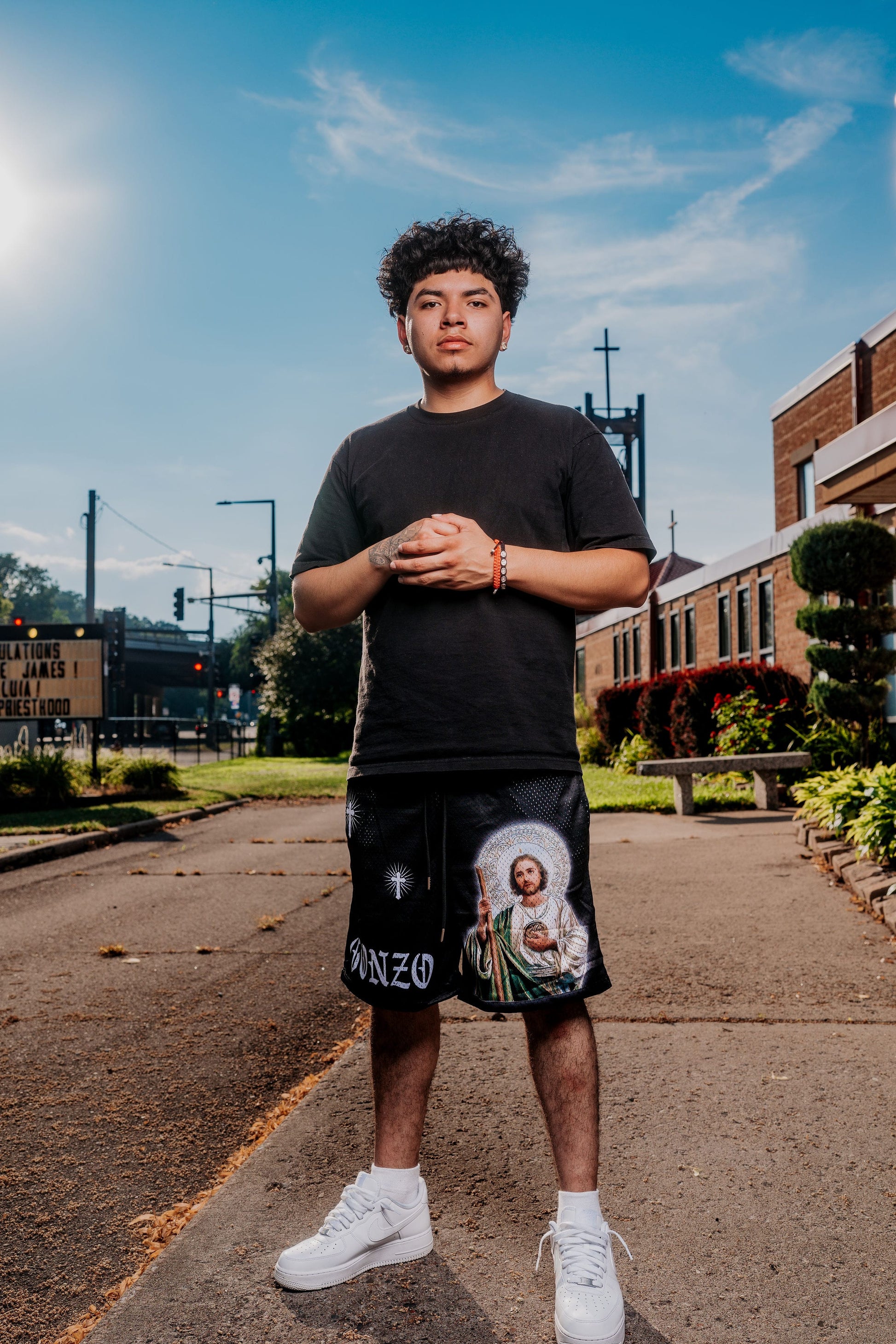 "SAN JUDAS TADEO" SHORTS
