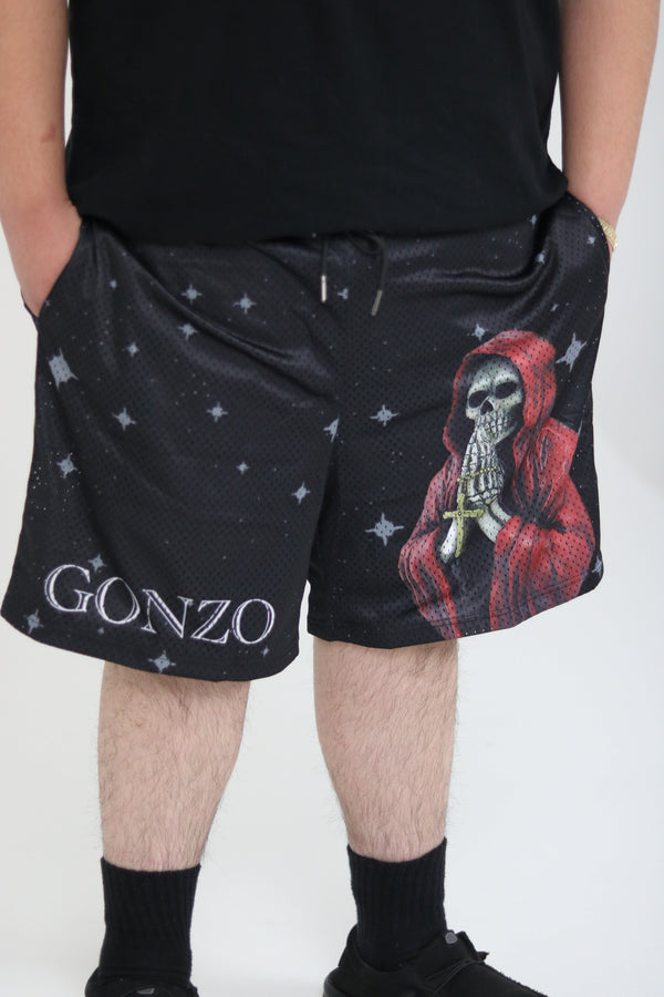 "SANTA MUERTE" SHORTS