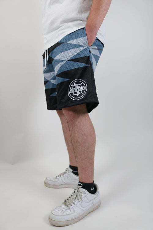 "CA RETRO" BLACK SHORTS