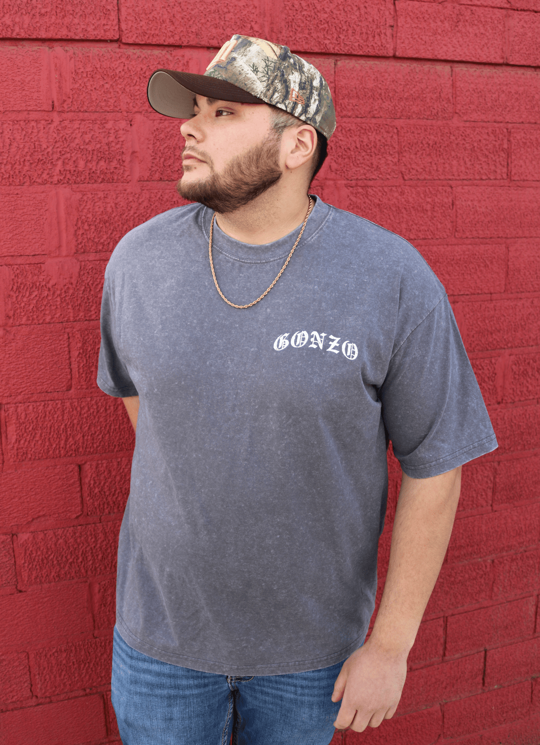 "VLR" FADED GREY T-SHIRT
